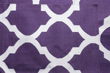 Load image into Gallery viewer, Moroccan-Inspired Purple Cotton Dhurrie