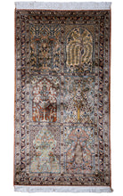 Load image into Gallery viewer, Kashmir Silk Rug Garden Panel