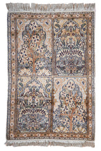 Load image into Gallery viewer, Kashmir Silk Rug – Radiant Floral Legacy