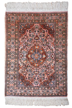 Load image into Gallery viewer, Kashmir Silk Rug – Blush Medallion Grace