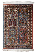 Load image into Gallery viewer, Kashmir Silk Rug – Four Seasons Garden