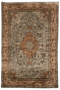Modern Kashan Silk Carpet