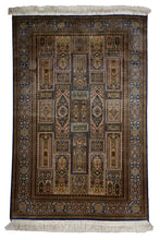 Load image into Gallery viewer, Kashmir Qum Silk Rug – Royal Garden Masterpiece