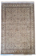 Load image into Gallery viewer, Millefleurs High Knot Ivory Silk Rug