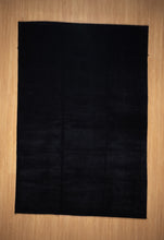 Load image into Gallery viewer, Midnight Black Bamboo Silk Rug
