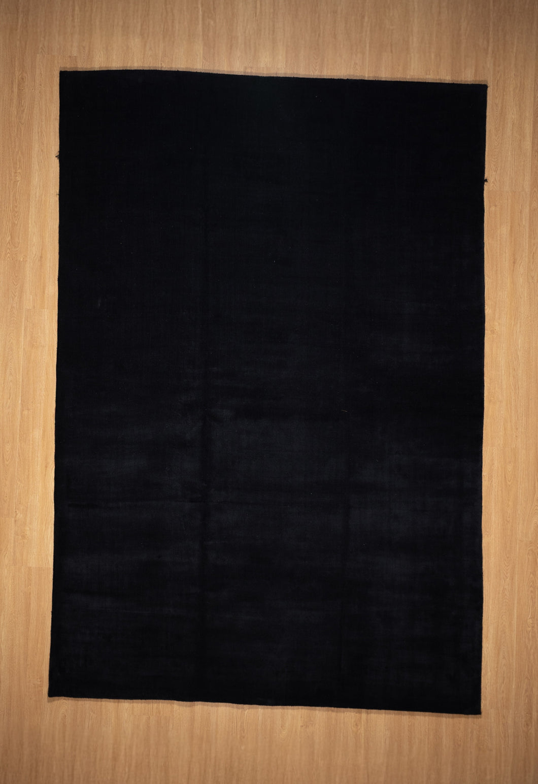 Midnight Black Bamboo Silk Rug
