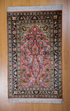 Load image into Gallery viewer, Kashmir Pink Paradise Silk Rug
