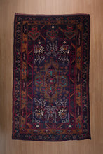 Load image into Gallery viewer, Midnight Bloom Baluchi Tribal Rug
