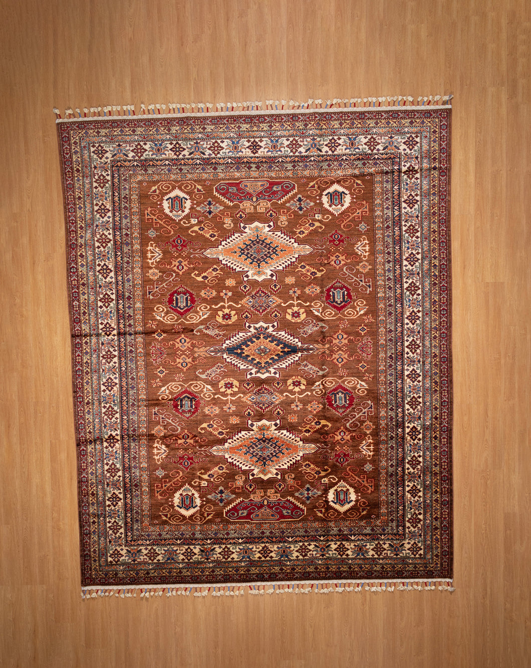 Rust Tribal Medallion Afghan Ziegler Rug