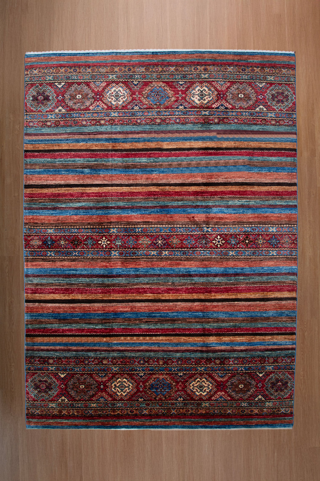 Tribal Stripe Zeigler Afghan Rug