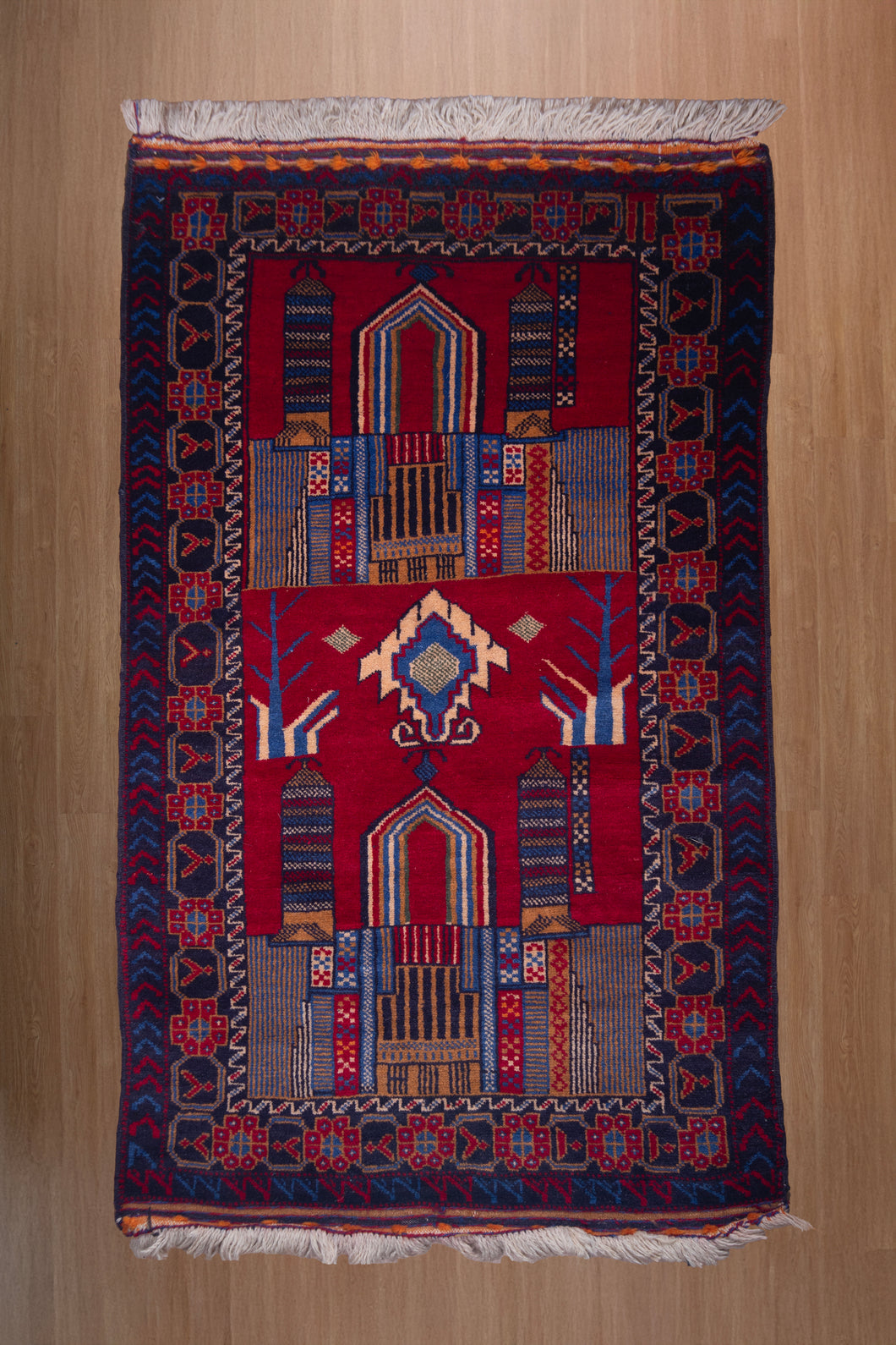 Architectural Heritage Afghani Wool Rug