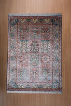 Load image into Gallery viewer, Rosewood Garden Kashmiri Silk Carpet
