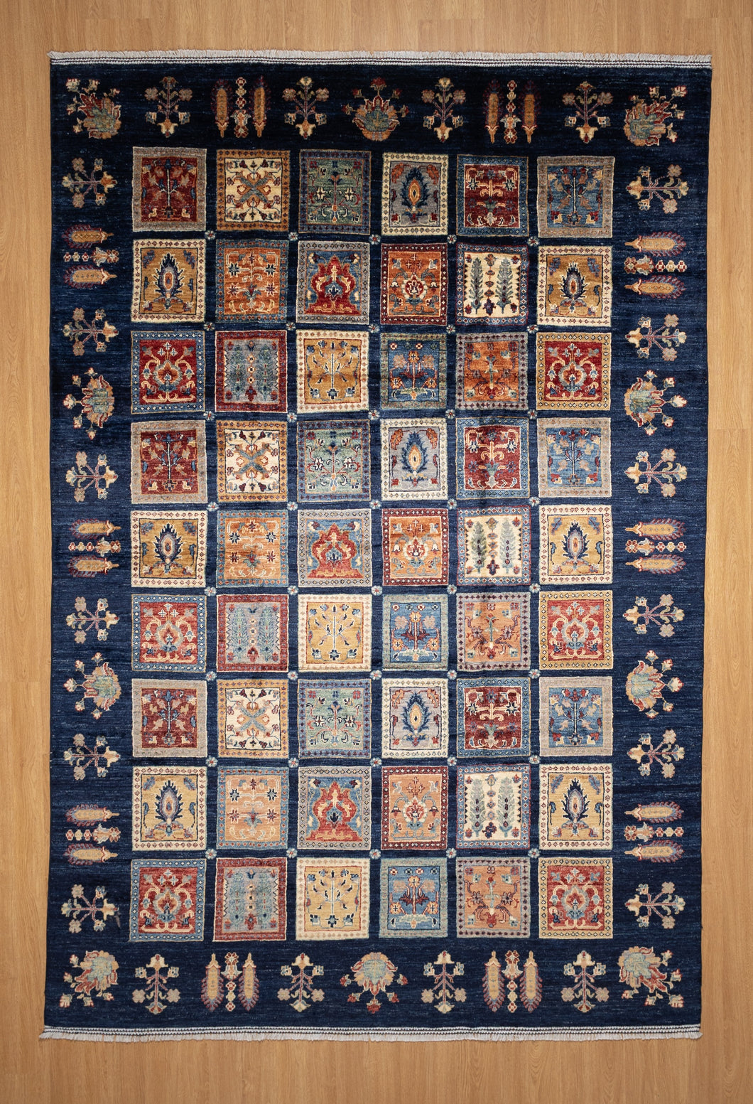 Midnight Garden Panel Afghan Ziegler Rug