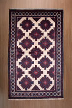 Load image into Gallery viewer, Ivory Field Baluchi Wool Rug
