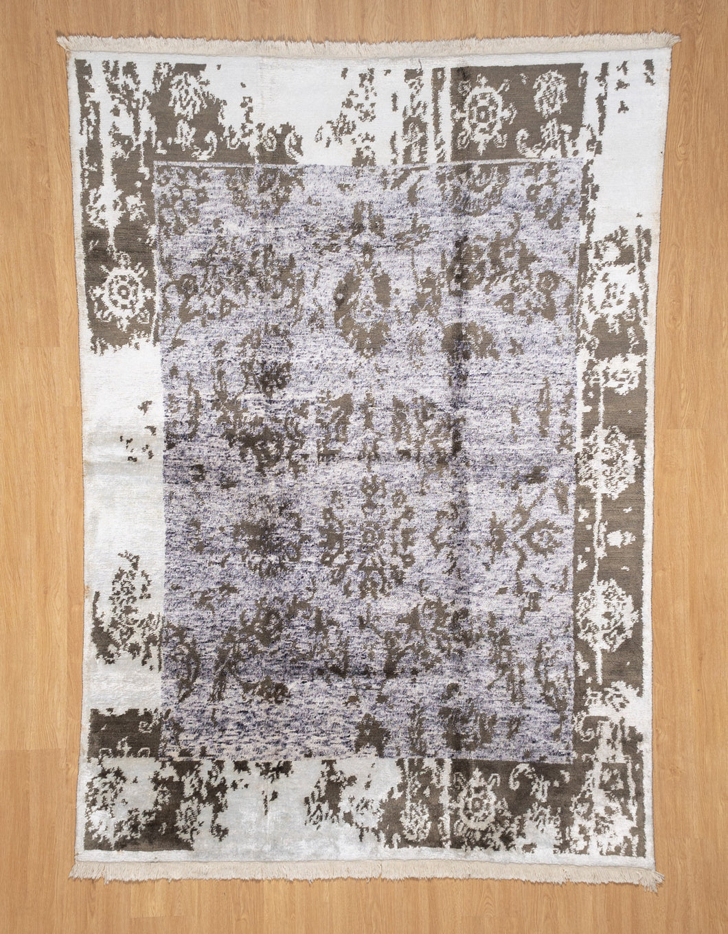 Antique Fade Bamboo Silk Rug
