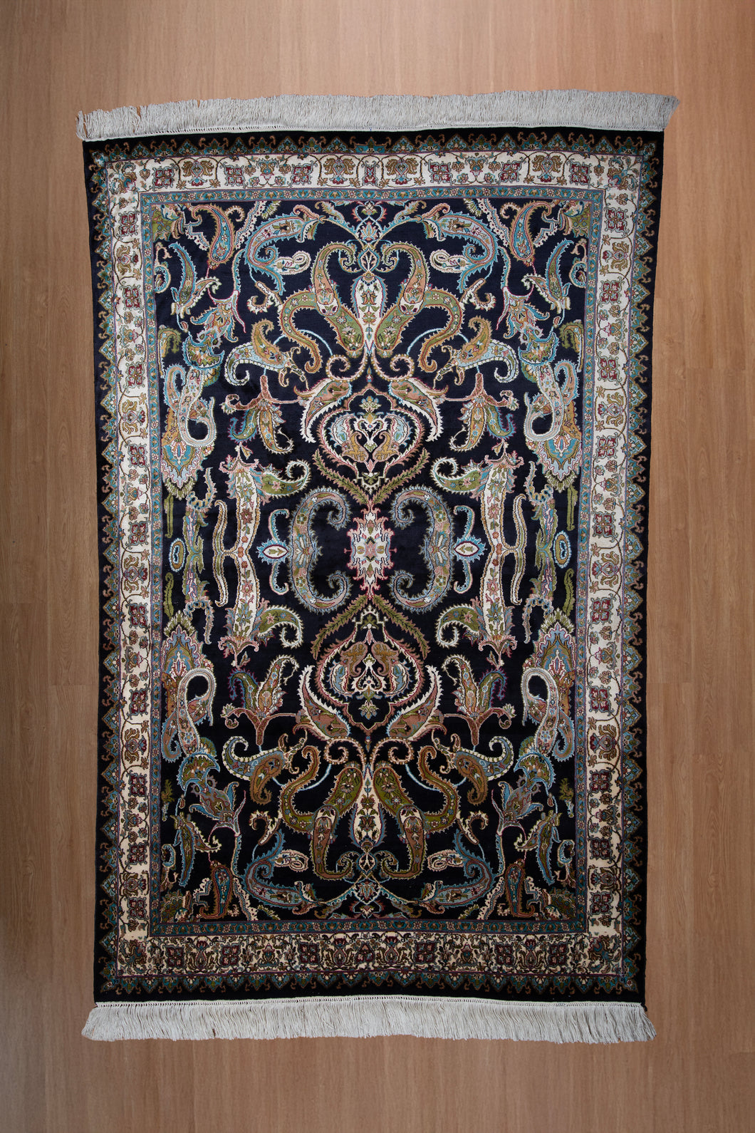 Dark Elegance Silk Rug