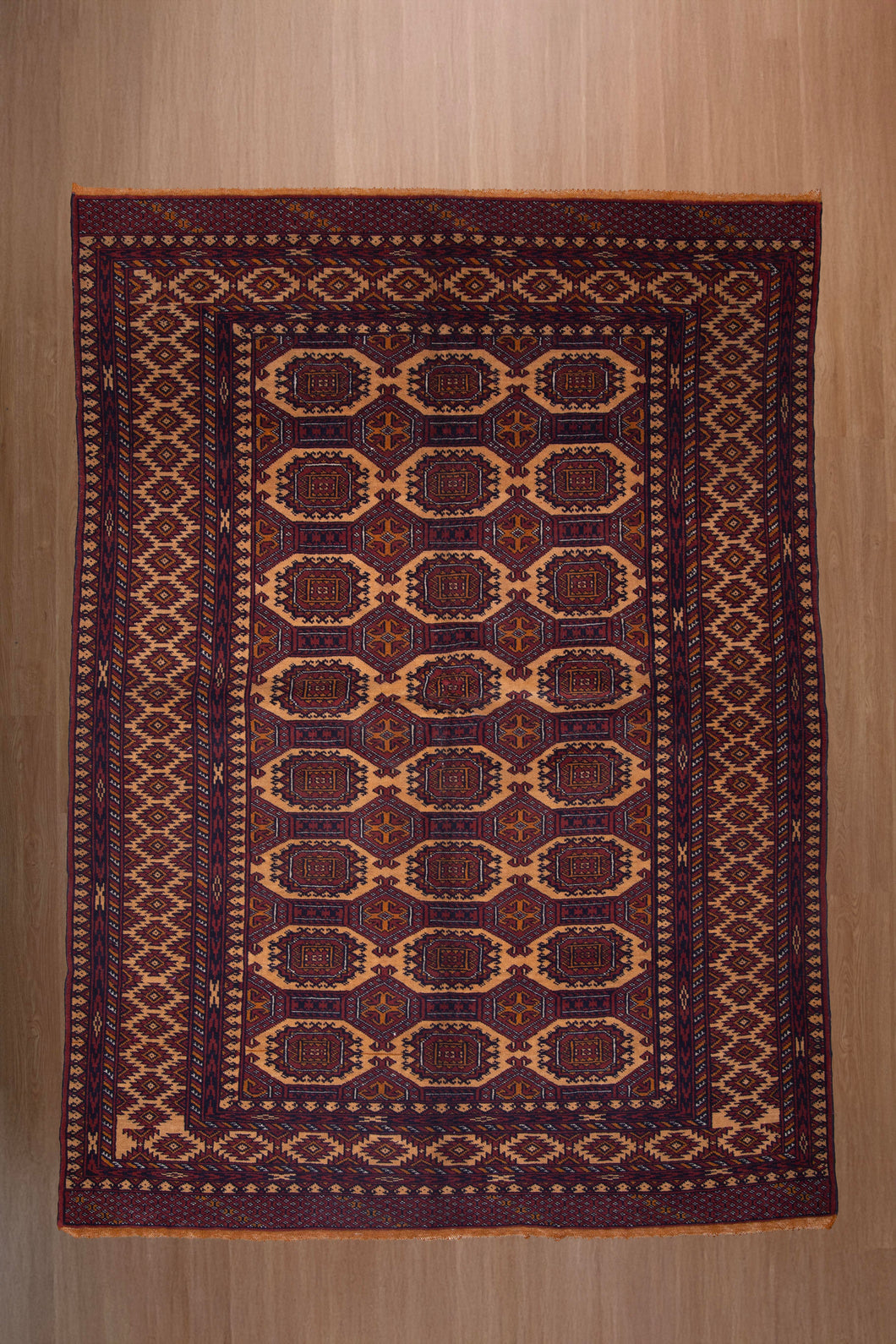 Turkman Wool Rug with Guls Pattern