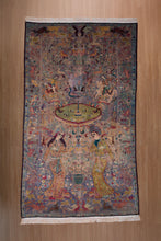 Load image into Gallery viewer, Antique Sistan Baluchi Courtly Scene Rug
