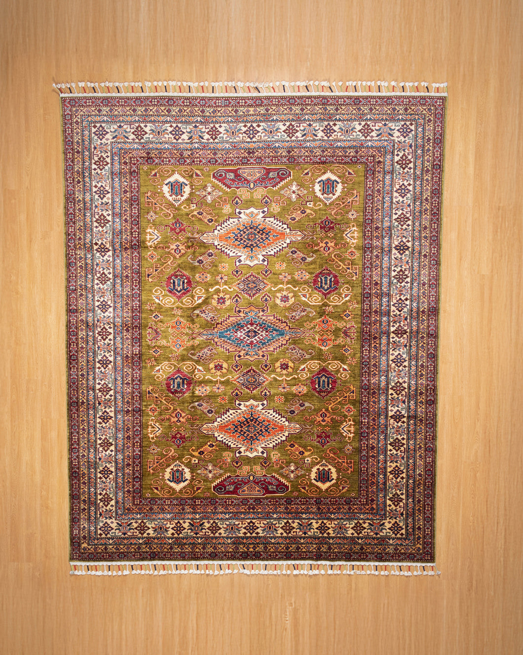 Olive Medallion Heritage Afghan Ziegler Rug