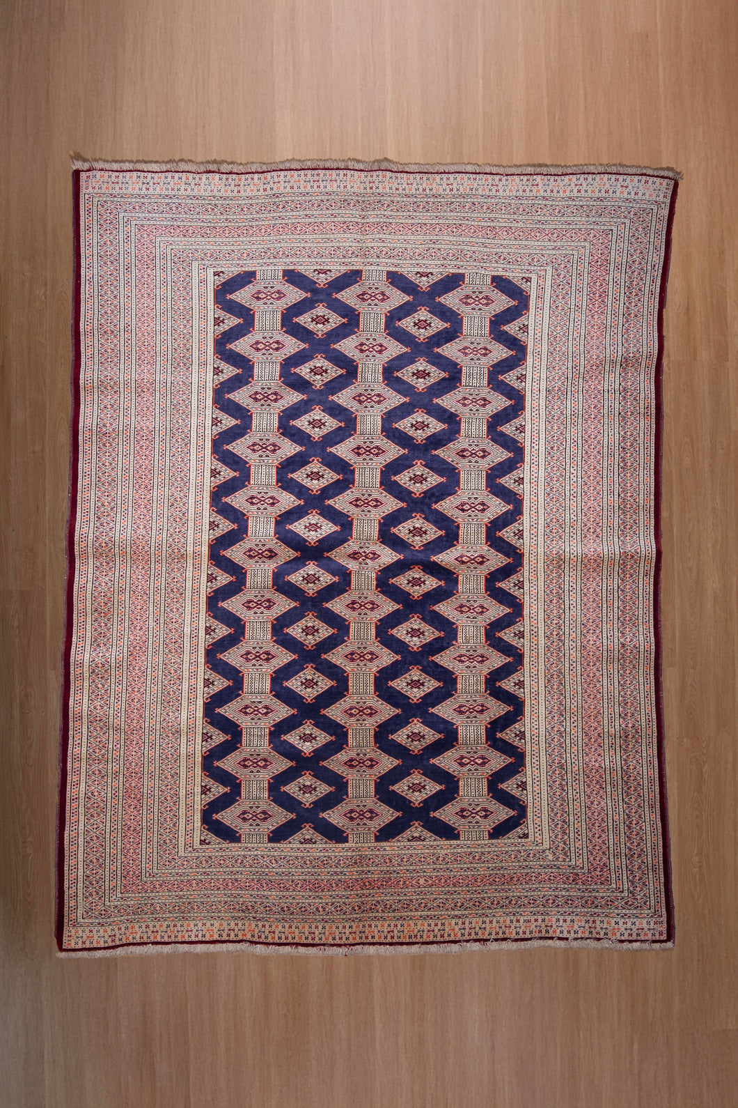 Royal Blue Zahir Shahi Wool Rug