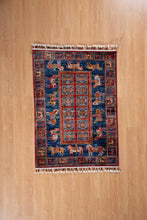 Load image into Gallery viewer, Indigo Rider Afghan Zeigler Rug
