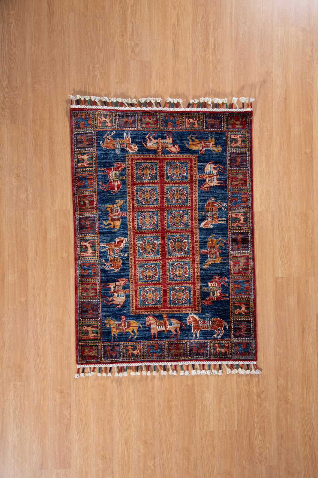 Indigo Rider Afghan Zeigler Rug