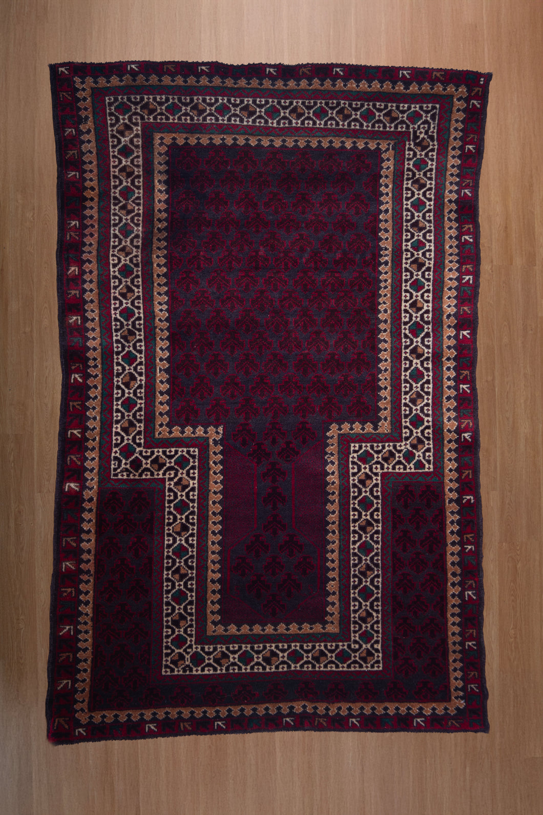 Auburn Shadow Vintage Baluchi Rug