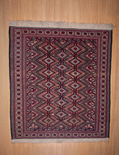 Load image into Gallery viewer, Geometric Red Mashwani Kilim Rug
