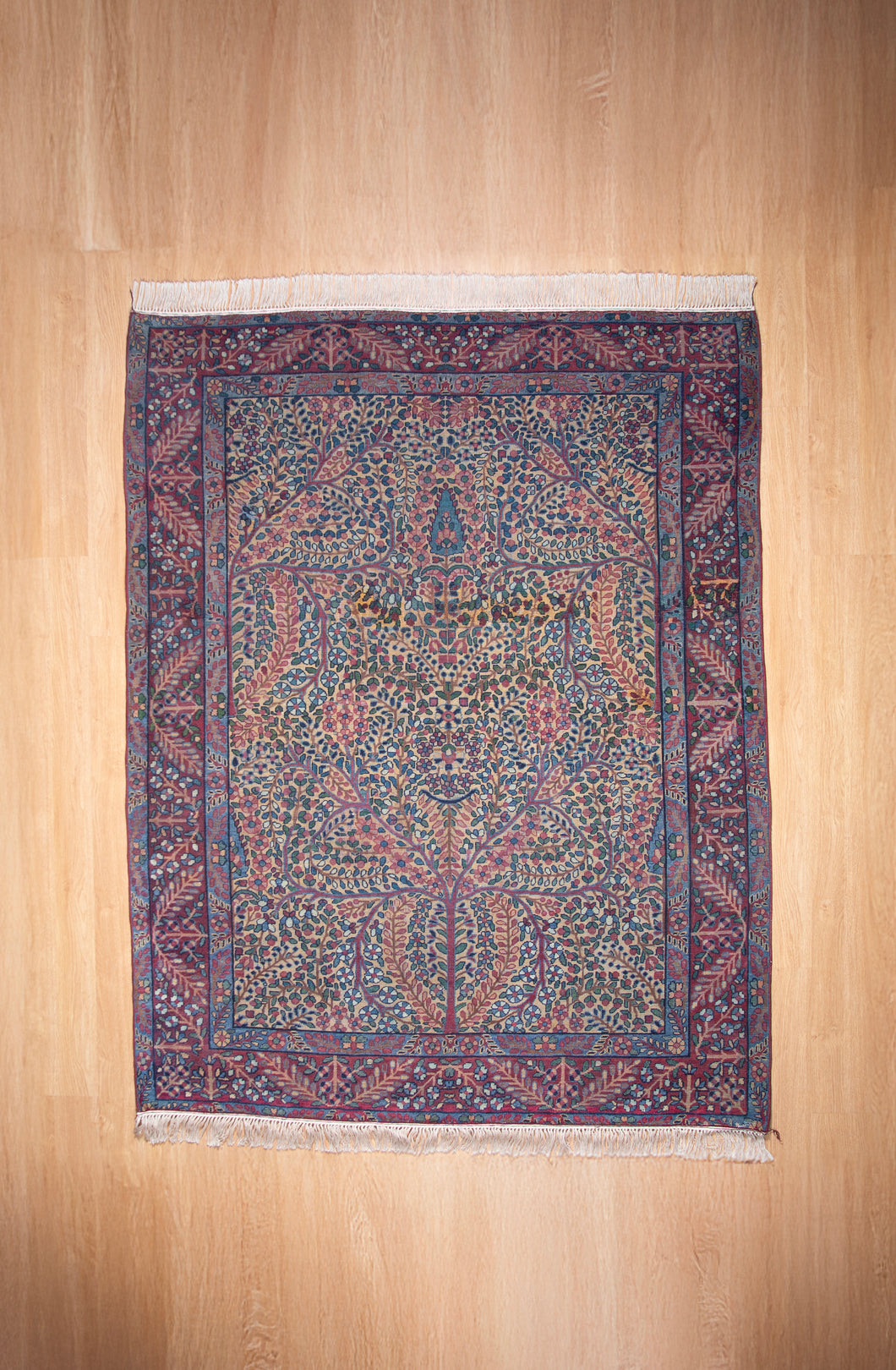 Antique Lavar Kirman Tree Rug
