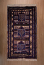 Load image into Gallery viewer, Baluchi Wool Rug with Tree Panels
