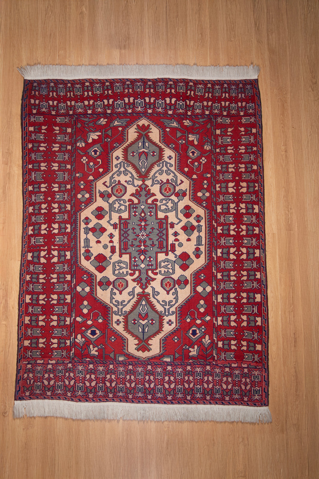 Vintage Afghan Barjesta Kilim Rug