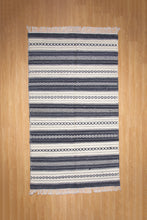 Load image into Gallery viewer, Earth-Toned Handwoven Wool Dhurrie Rug
