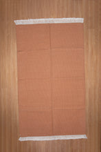 Load image into Gallery viewer, Terracotta Flatweave Wool Dhurrie Rug
