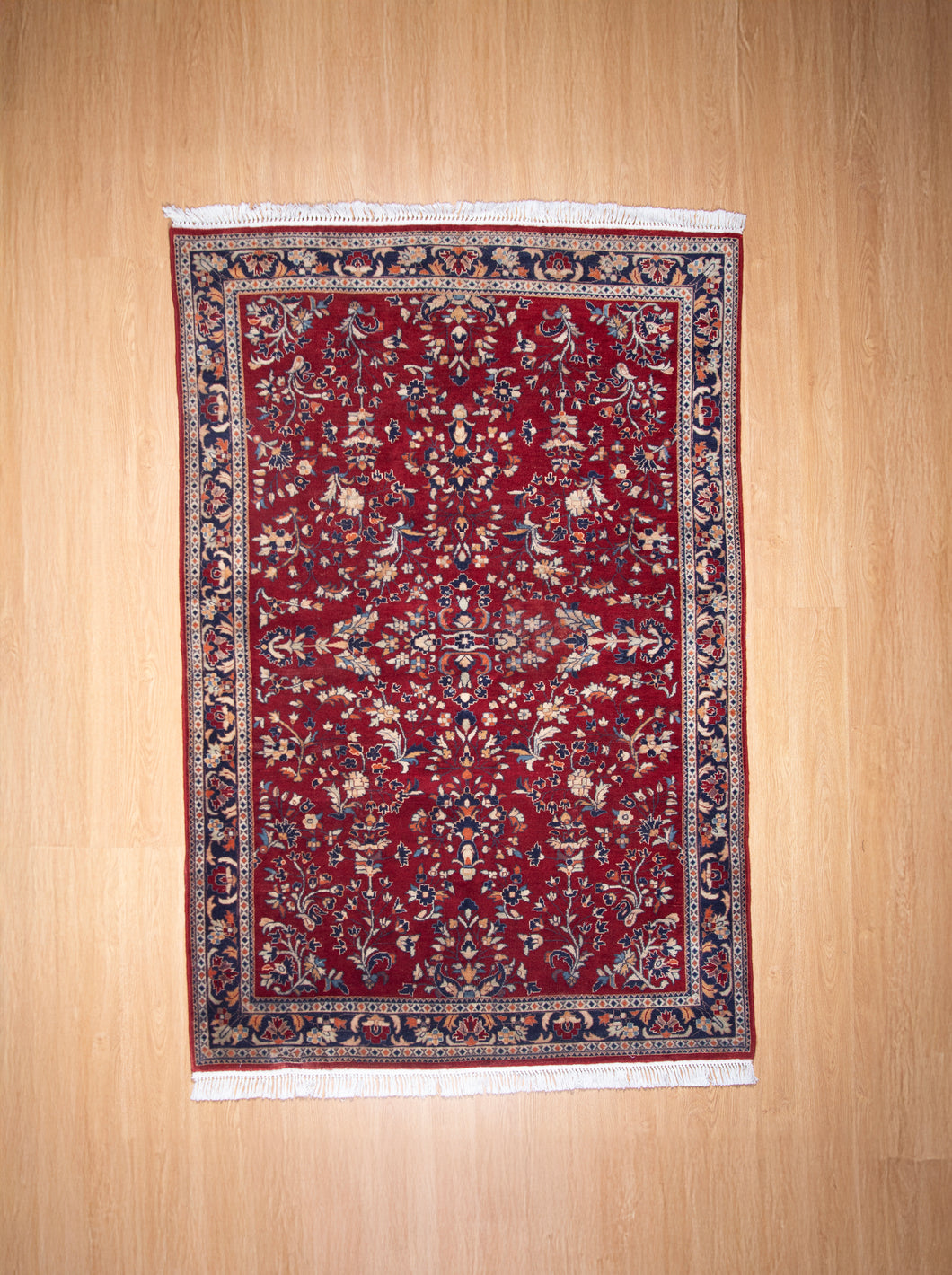 Ruby Red Kashmiri Wool Masterpiece