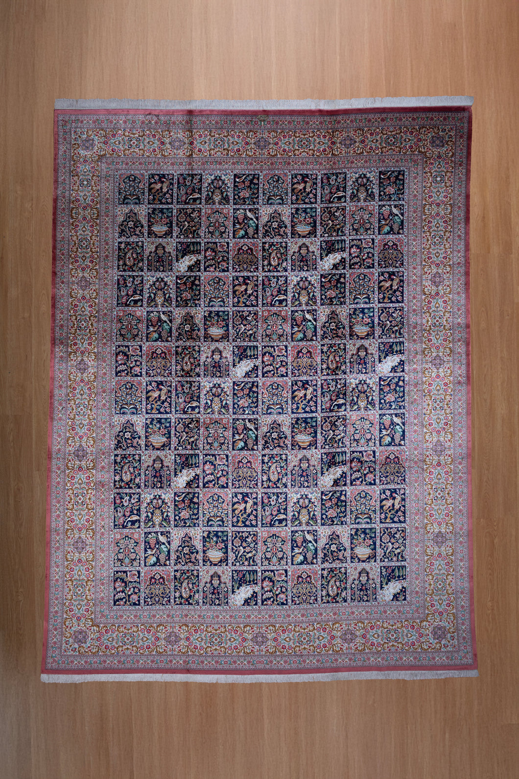 Rare Oversized Persian Qom Silk Masterpiece