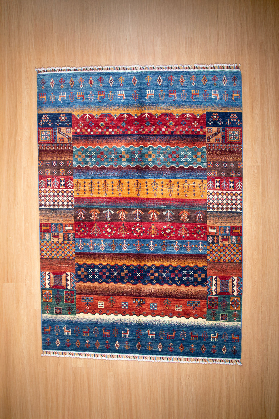 Multicolor Tribal Afghan Zeigler Rug