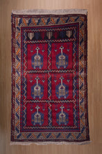 Load image into Gallery viewer, Antique Caucasian Village Symbol Rug
