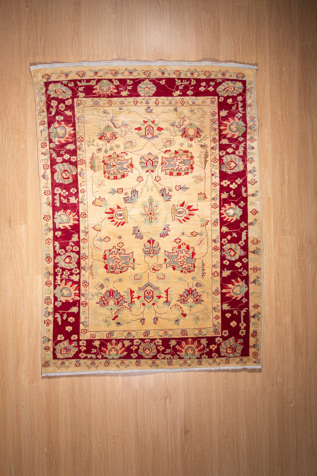 Antique Agra Wool Rug Masterpiece
