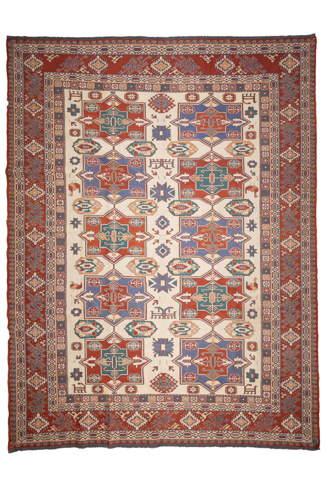 Antique Shirvan Soumak Kilim Masterpiece