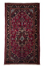 Load image into Gallery viewer, Afghan Wool Rug in Ruby Tones
