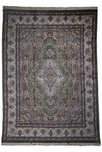 Load image into Gallery viewer, Regal Green Medallion Kashan Rug

