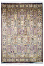 Load image into Gallery viewer, Royal Panel Kashmiri Silk Carpet
