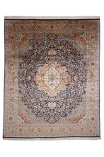 Load image into Gallery viewer, Royal Medallion Kashan Silk Carpet
