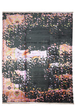 Load image into Gallery viewer, Electric Bloom Abstract Silk Rug
