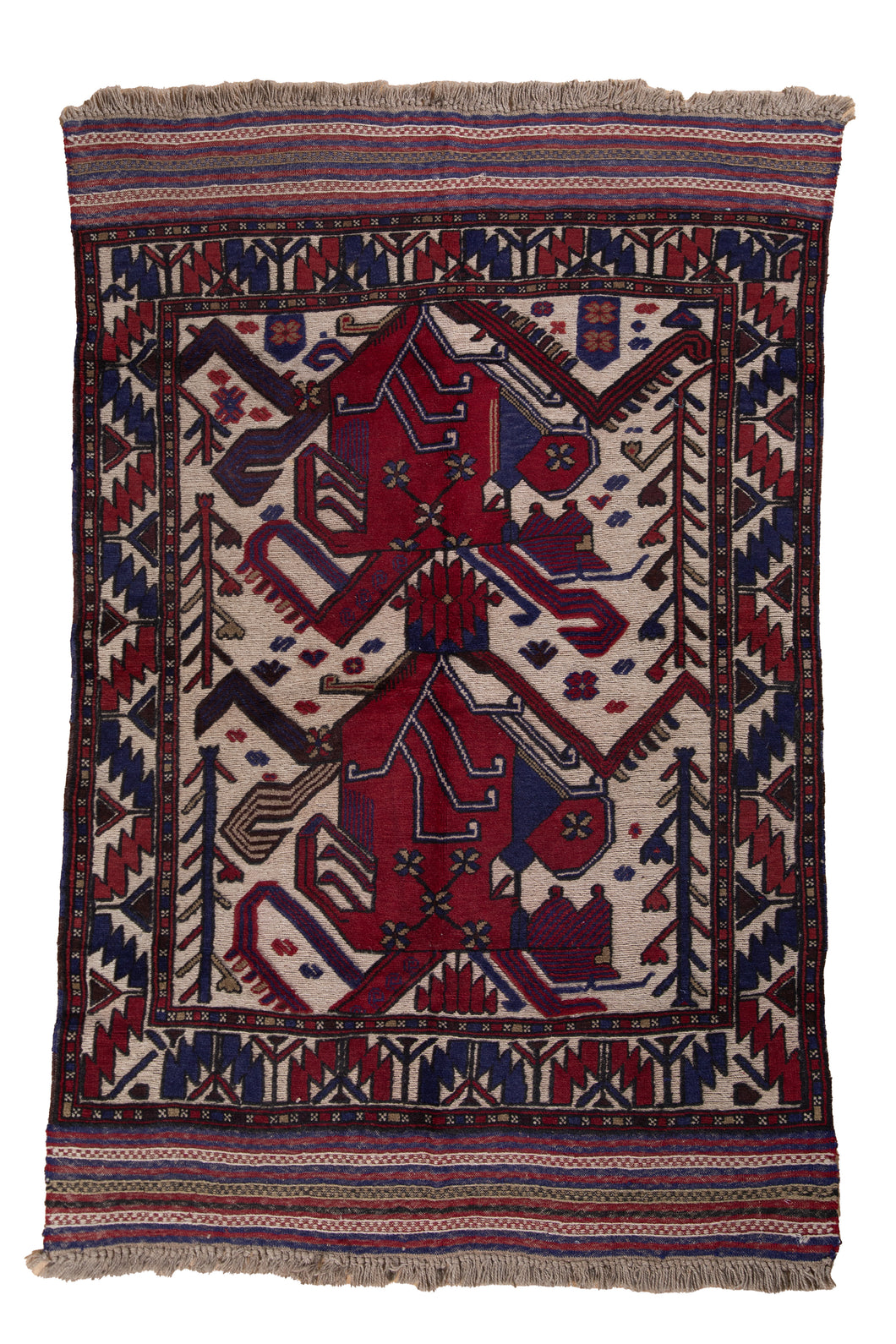 Persian Tribal Camel Motif Rug