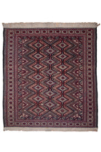 Load image into Gallery viewer, Geometric Red Mashwani Kilim Rug
