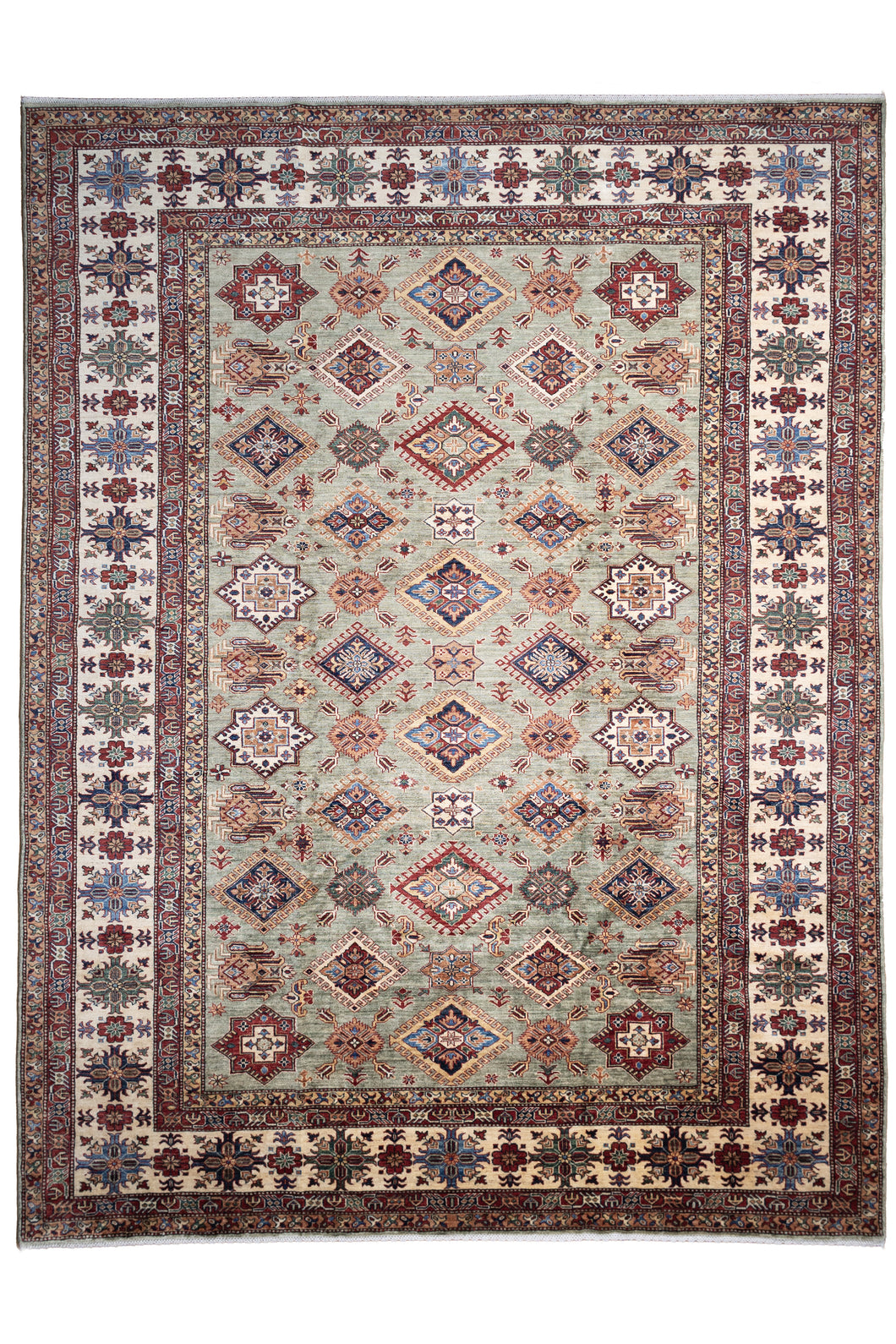 Pastel Sage Zeigler Afghan Rug