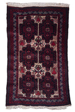 Load image into Gallery viewer, Bold Geometric Baluchi Tribal Rug
