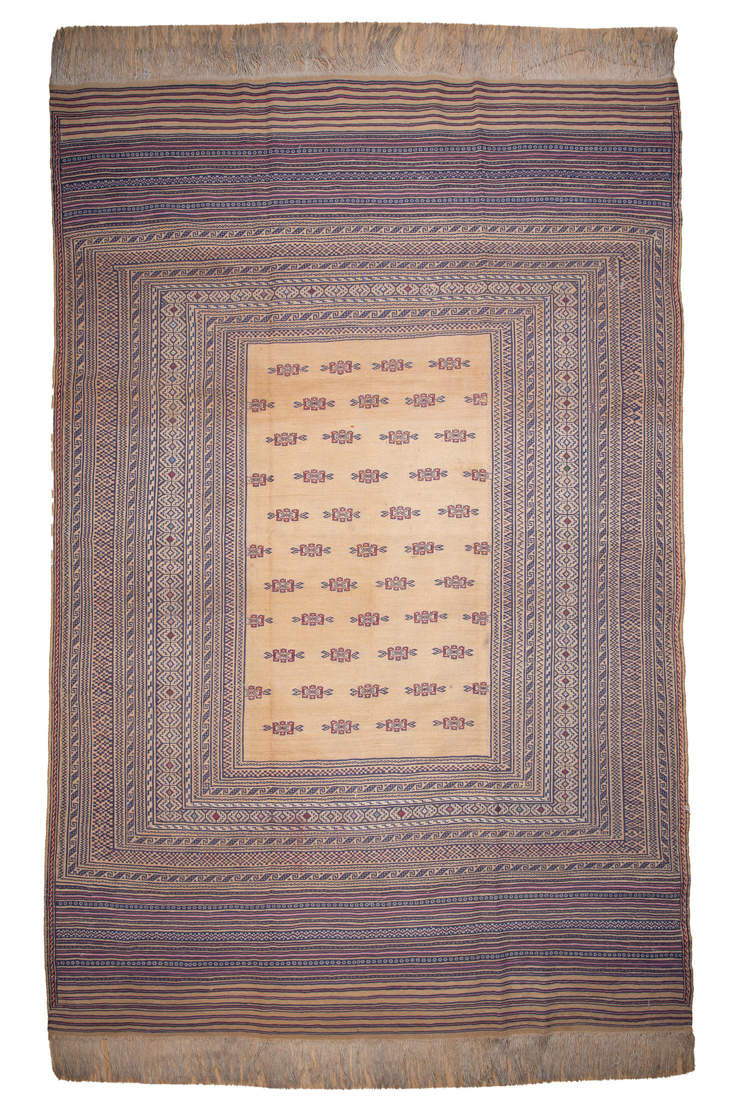 Antique Afghan Tribal Soumak Kilim