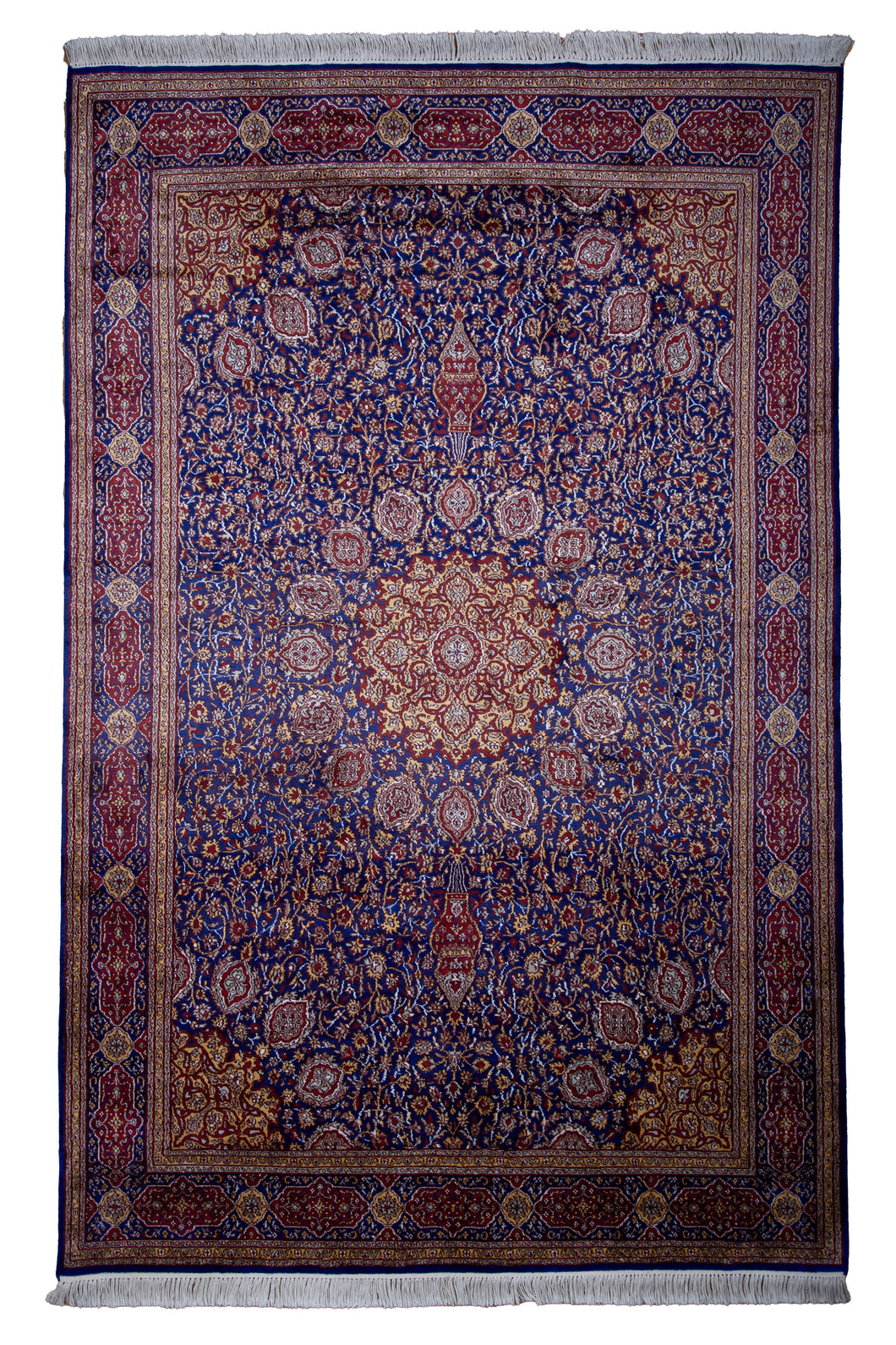 Imperial Ardabil Blue Silk Carpet